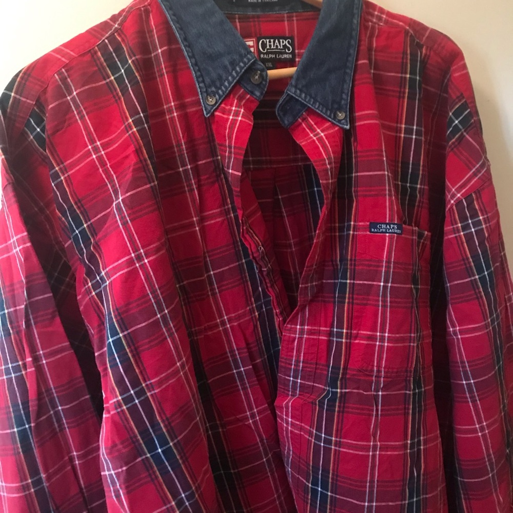 Chaps Ralph Lauren Plaid Button Down